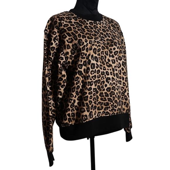 THE KOOPLES Leopard Print Fleece Sweatshirt, Size 1 - Picture 6 of 13